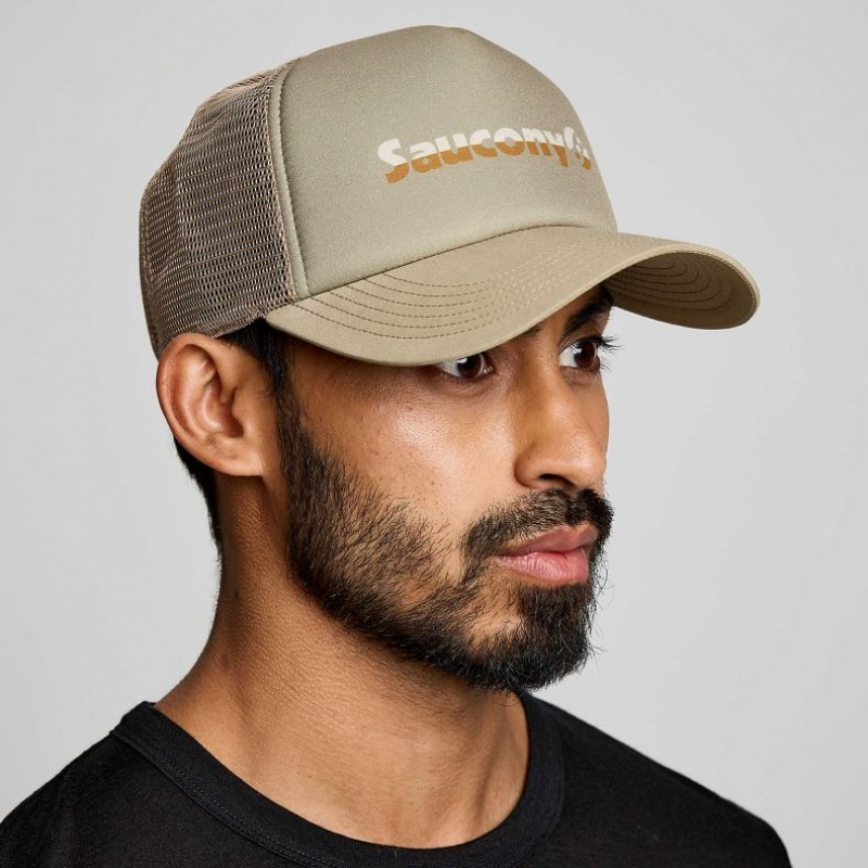 Olive Saucony Foamie Men\'s Trucker Hats | EGYPT RKDFNO