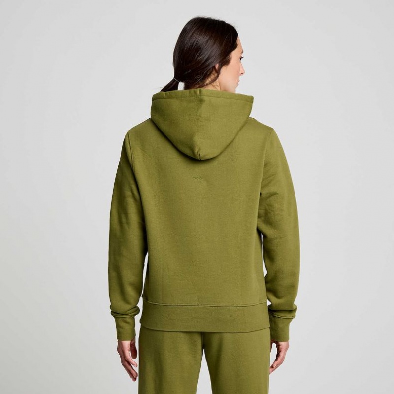 Olive Saucony Recovery Women's Hoodie | EGYPT XUCWHK