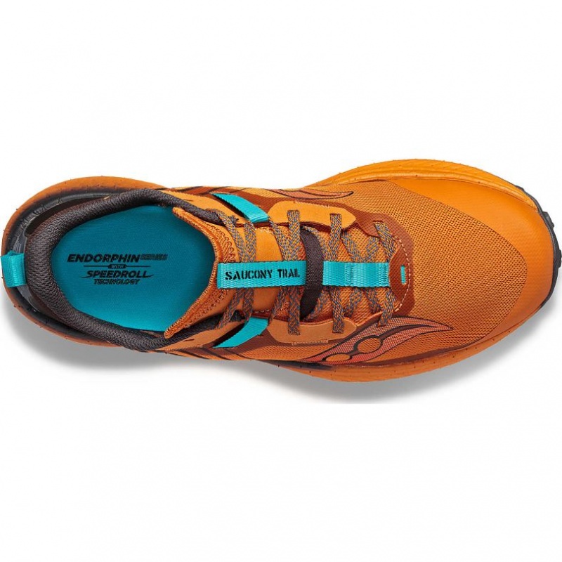 Orange Saucony Endorphin Edge Men's Trail Running Shoes | EGYPT OJPVGZ