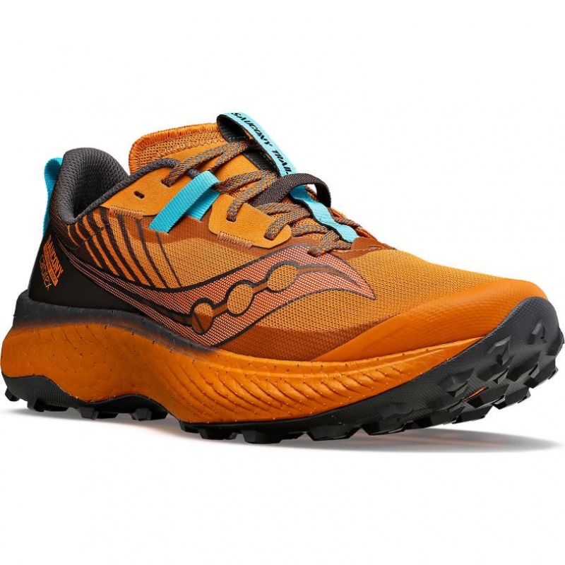 Orange Saucony Endorphin Edge Men's Trail Running Shoes | EGYPT OJPVGZ