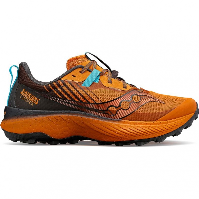 Orange Saucony Endorphin Edge Men\'s Trail Running Shoes | EGYPT OJPVGZ