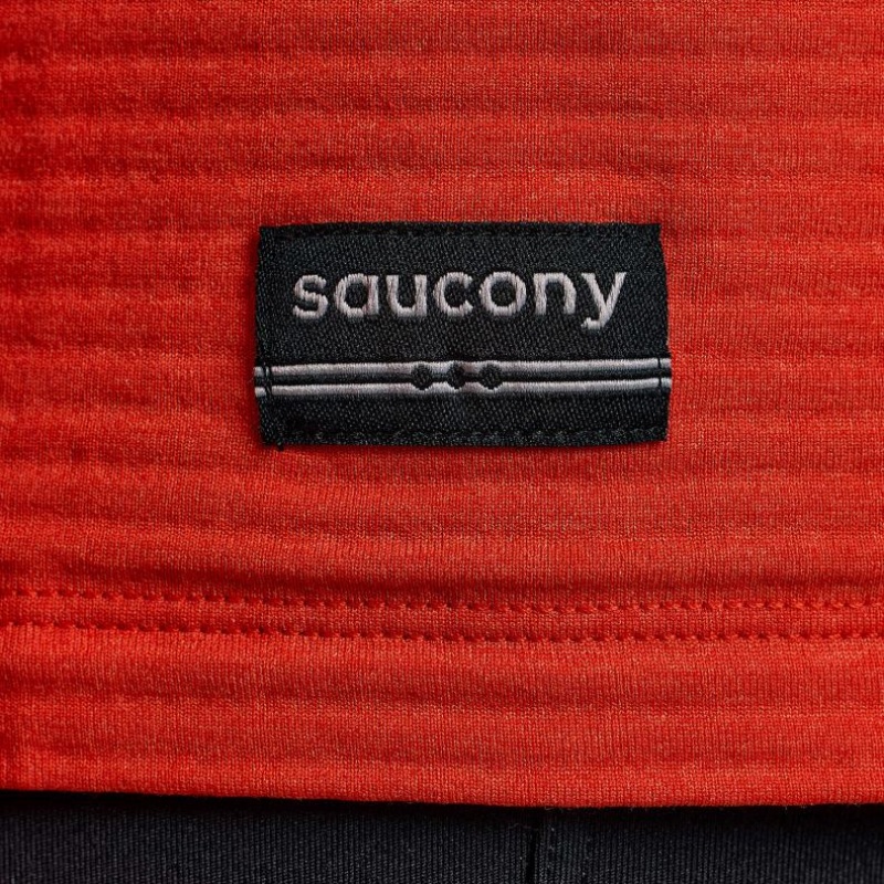 Orange Saucony Triumph 3D Crew Men's Sweatshirt | EGYPT RZOBUF