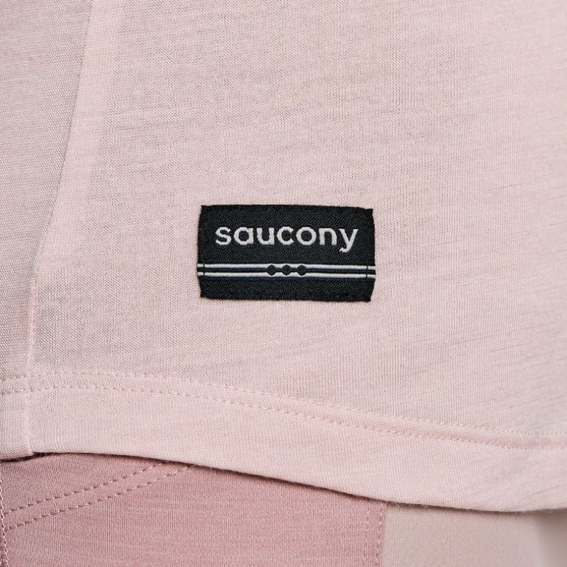 Pink Saucony Peregrine Merino Long Sleeve Women's T-Shirt | EGYPT NQYTHK