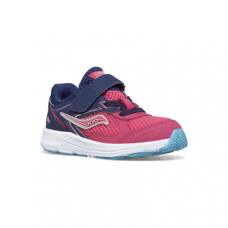 Pink / Navy Saucony Cohesion 14 A/C Jr. Little Kids' Sneakers | EGYPT ZJVLXF