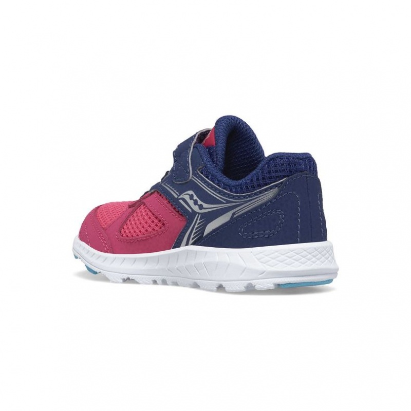 Pink / Navy Saucony Cohesion 14 A/C Jr. Little Kids' Sneakers | EGYPT ZJVLXF