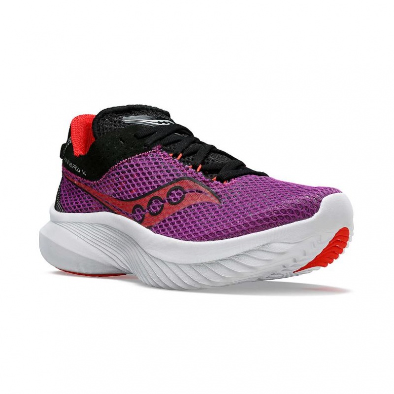 Purple Saucony Kinvara 14 Women's Running Shoes | EGYPT IDTGNE