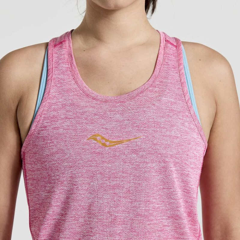 Purple Saucony Stopwatch Women's Singlet | EGYPT KXTZLM