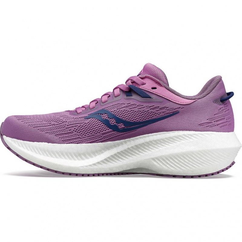 Purple Saucony Triumph 21 Women's Running Shoes | EGYPT PKGZXJ