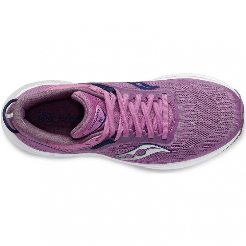 Purple Saucony Triumph 21 Women's Running Shoes | EGYPT PKGZXJ