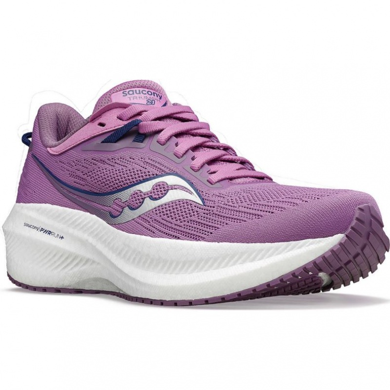 Purple Saucony Triumph 21 Women's Running Shoes | EGYPT PKGZXJ