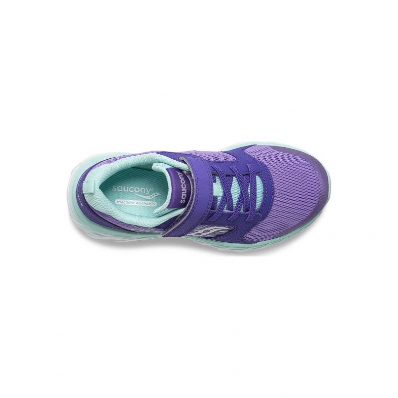 Purple Saucony Wind 2.0 A/C Big Kids' Sneakers | EGYPT SORZIX