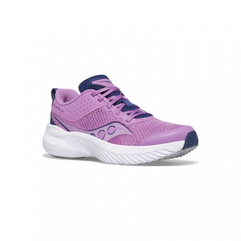 Purple / Indigo Saucony Kinvara 14 Big Kids' Sneakers | EGYPT IHOYZK