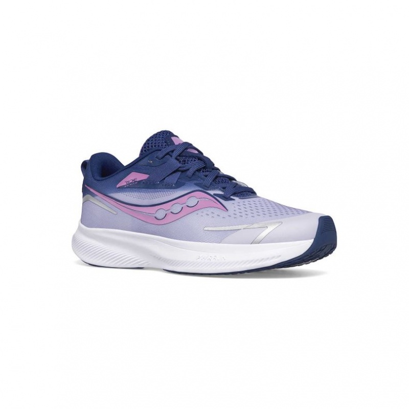 Purple / Indigo Saucony Ride 15 Big Kids' Sneakers | EGYPT YVLPBS