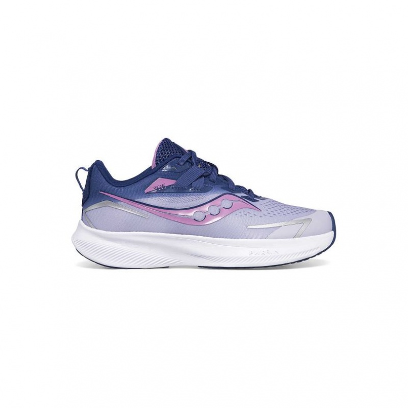 Purple / Indigo Saucony Ride 15 Big Kids\' Sneakers | EGYPT YVLPBS