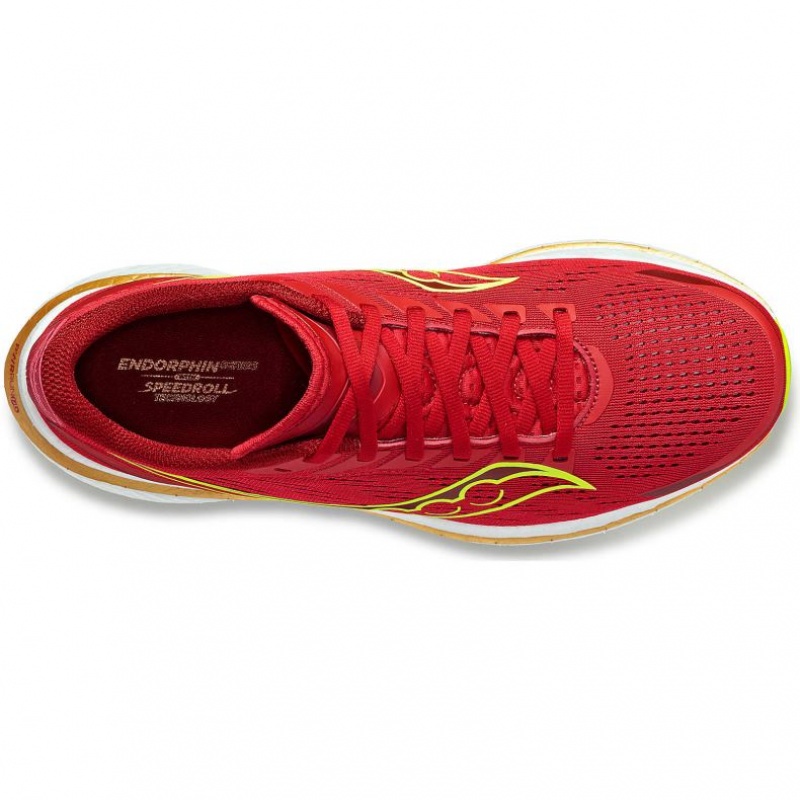 Red Saucony Endorphin Speed 3 Men's Running Shoes | EGYPT JEWINR