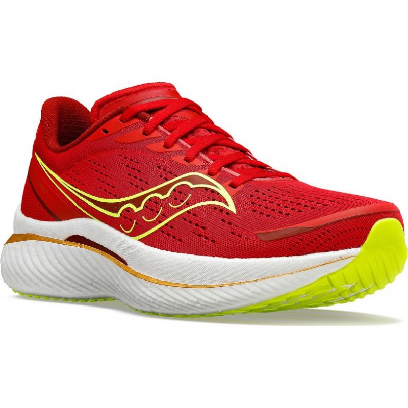 Red Saucony Endorphin Speed 3 Men's Running Shoes | EGYPT JEWINR