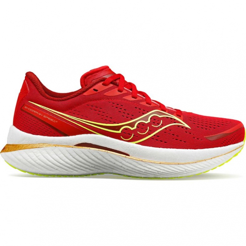 Red Saucony Endorphin Speed 3 Men\'s Running Shoes | EGYPT JEWINR