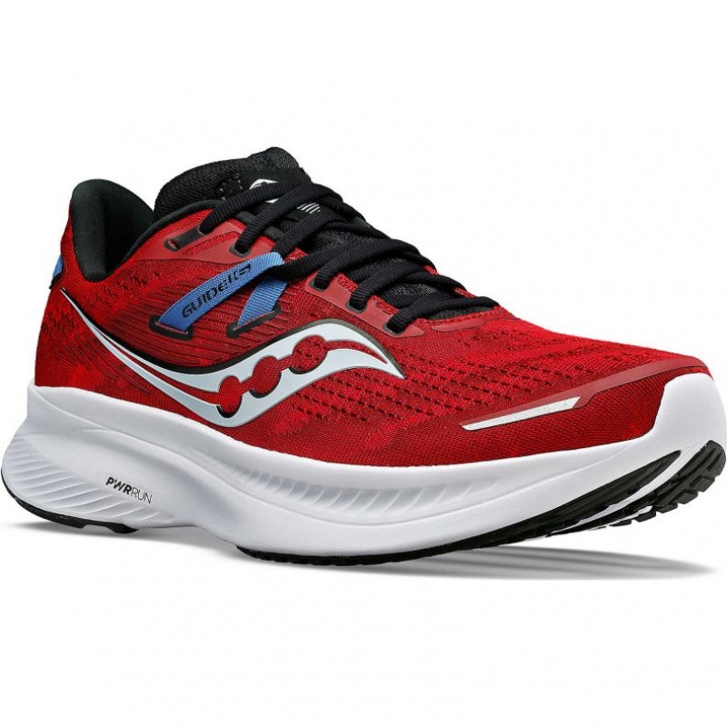 Red Saucony Guide 16 Men's Running Shoes | EGYPT KWOIZF