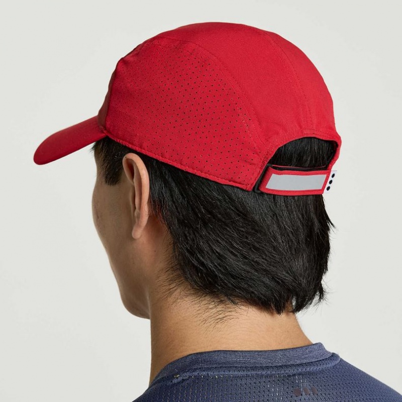 Red Saucony Outpace Men's Hat | EGYPT ZSJCFK