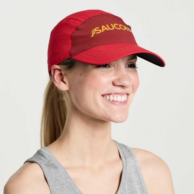 Red Saucony Outpace Women\'s Hat | EGYPT APGJTC