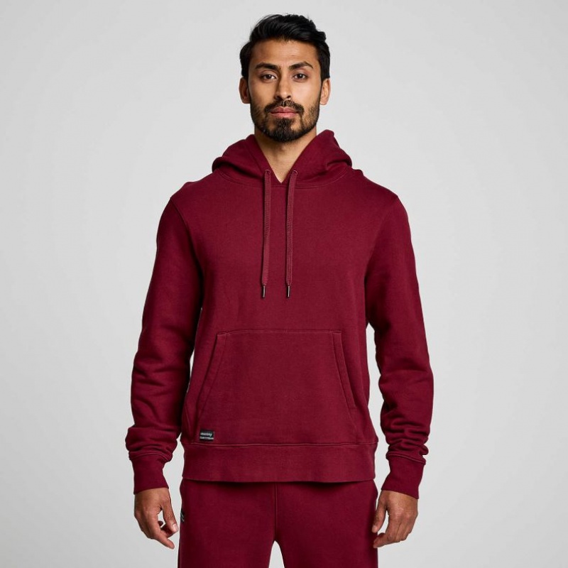 Red Saucony Recovery Men\'s Hoodie | EGYPT LDFRGJ