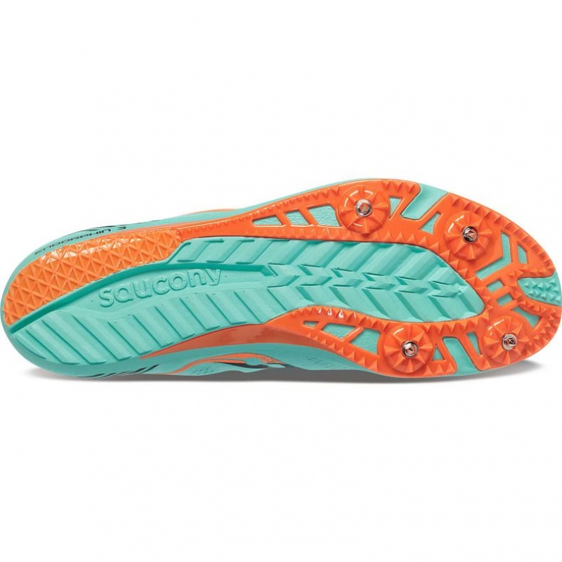 Turquoise Saucony Endorphin 3 Men's Spikes | EGYPT NUSHEB