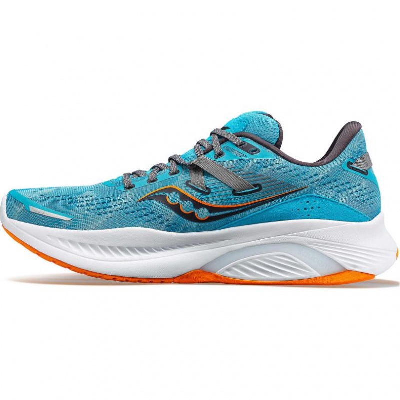 Turquoise Saucony Guide 16 Men's Wide Running Shoes | EGYPT BEFVGQ