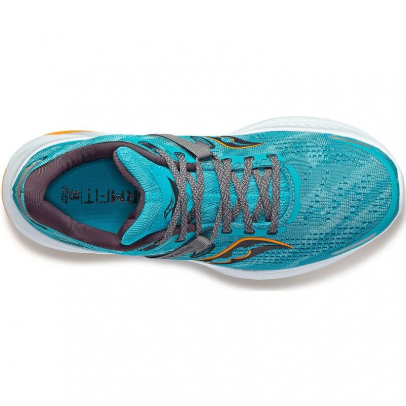 Turquoise Saucony Guide 16 Men's Wide Running Shoes | EGYPT BEFVGQ