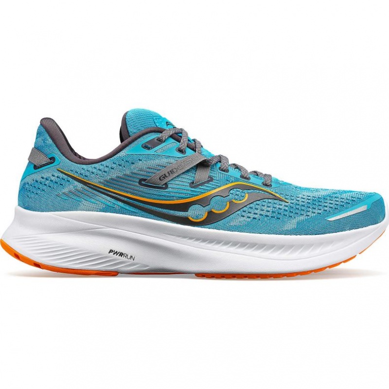 Turquoise Saucony Guide 16 Men\'s Wide Running Shoes | EGYPT BEFVGQ