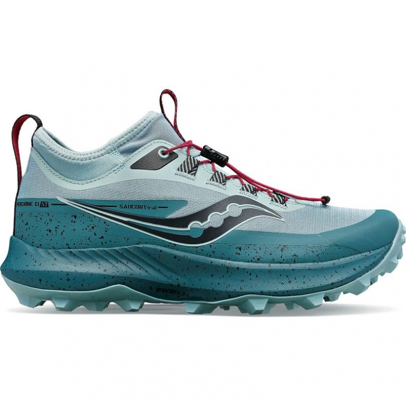 Turquoise Saucony Peregrine 13 ST Women\'s Trail Running Shoes | EGYPT ETYVSB