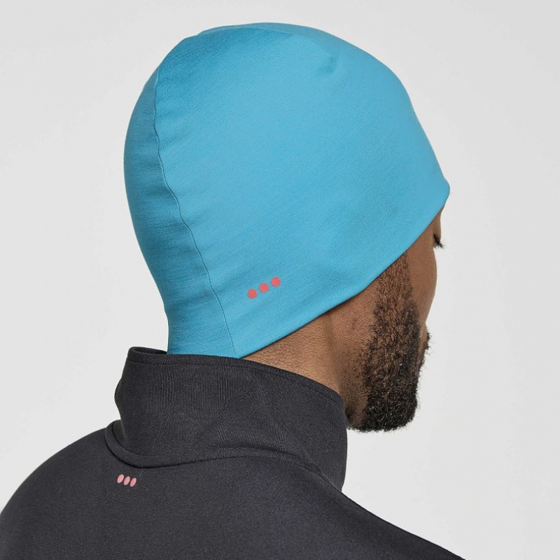 Turquoise Saucony Solstice Men's Beanie | EGYPT DREGWX