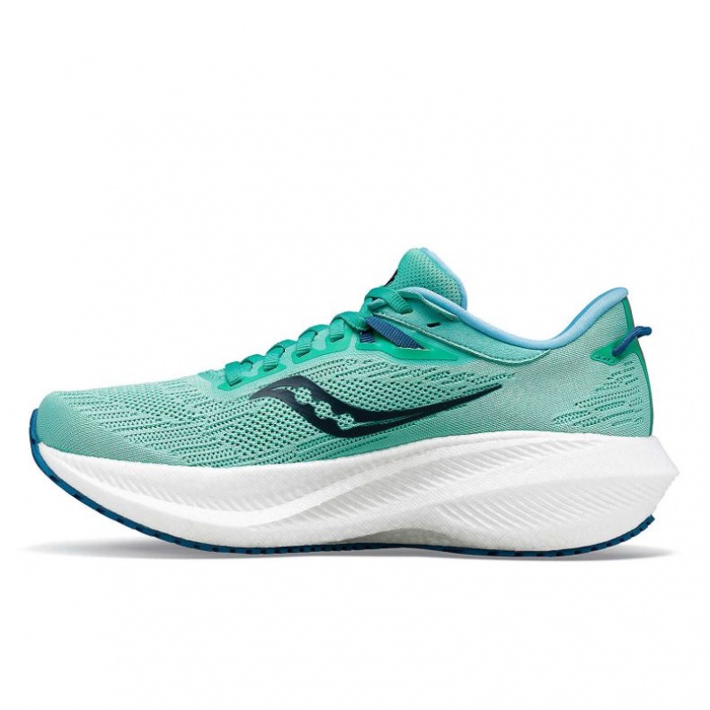 Turquoise Saucony Triumph 21 Women's Running Shoes | EGYPT PDGNTL