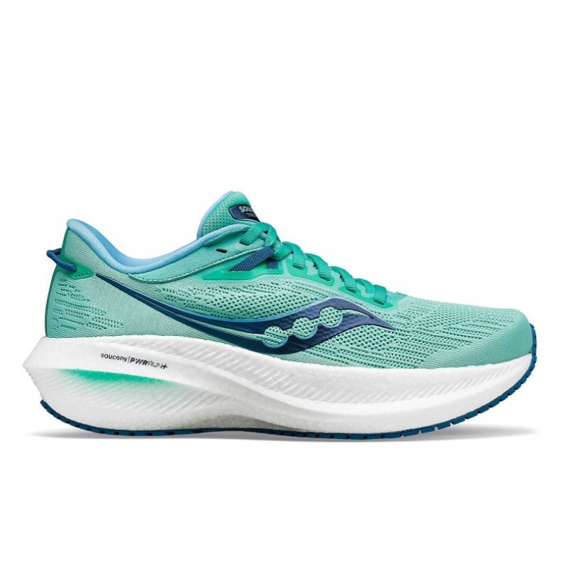 Turquoise Saucony Triumph 21 Women\'s Running Shoes | EGYPT PDGNTL