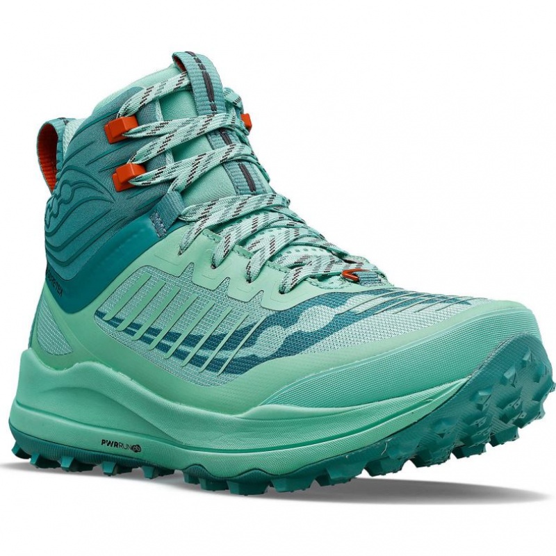 Turquoise Saucony Ultra Ridge GTX Women's Trail Running Shoes | EGYPT SWTUFR