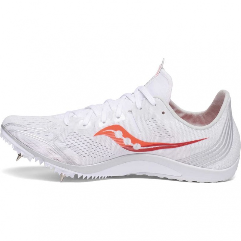 White Saucony Endorphin 3 Women's Spikes | EGYPT DYQRBN