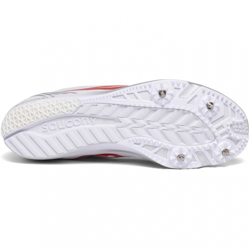 White Saucony Endorphin 3 Women's Spikes | EGYPT DYQRBN