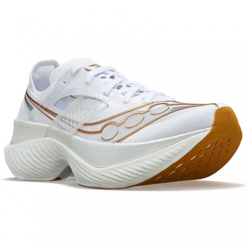 White Saucony Endorphin Elite Men's Running Shoes | EGYPT DZRKFH