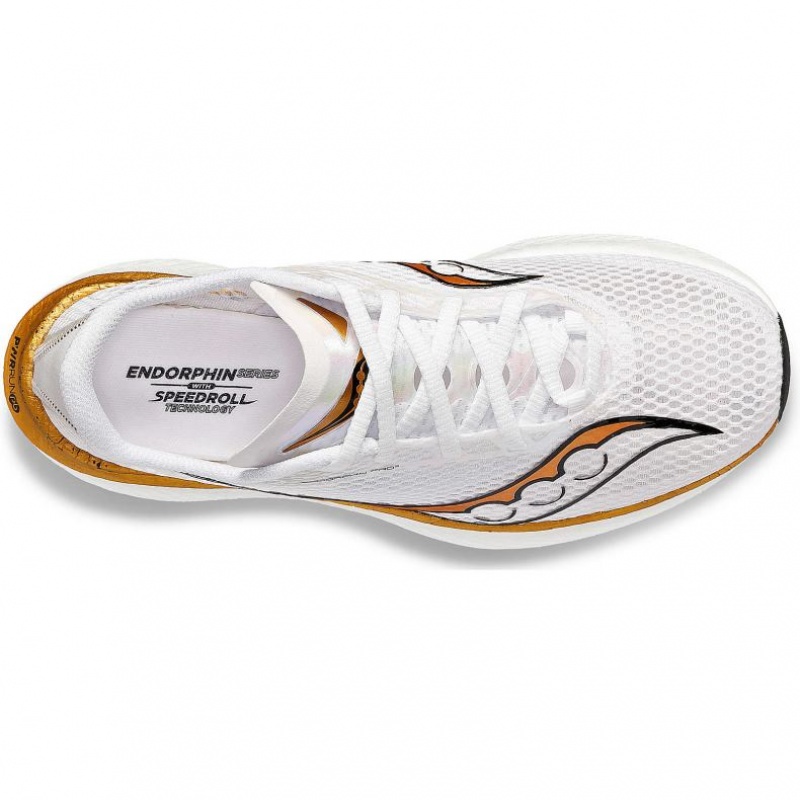 White Saucony Endorphin Pro 3 Men's Running Shoes | EGYPT OLXSFR