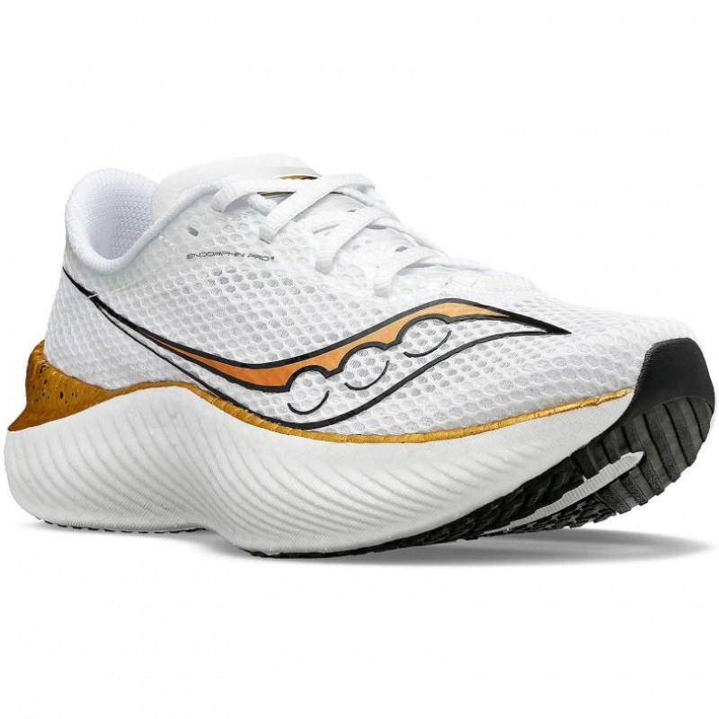 White Saucony Endorphin Pro 3 Men's Running Shoes | EGYPT OLXSFR