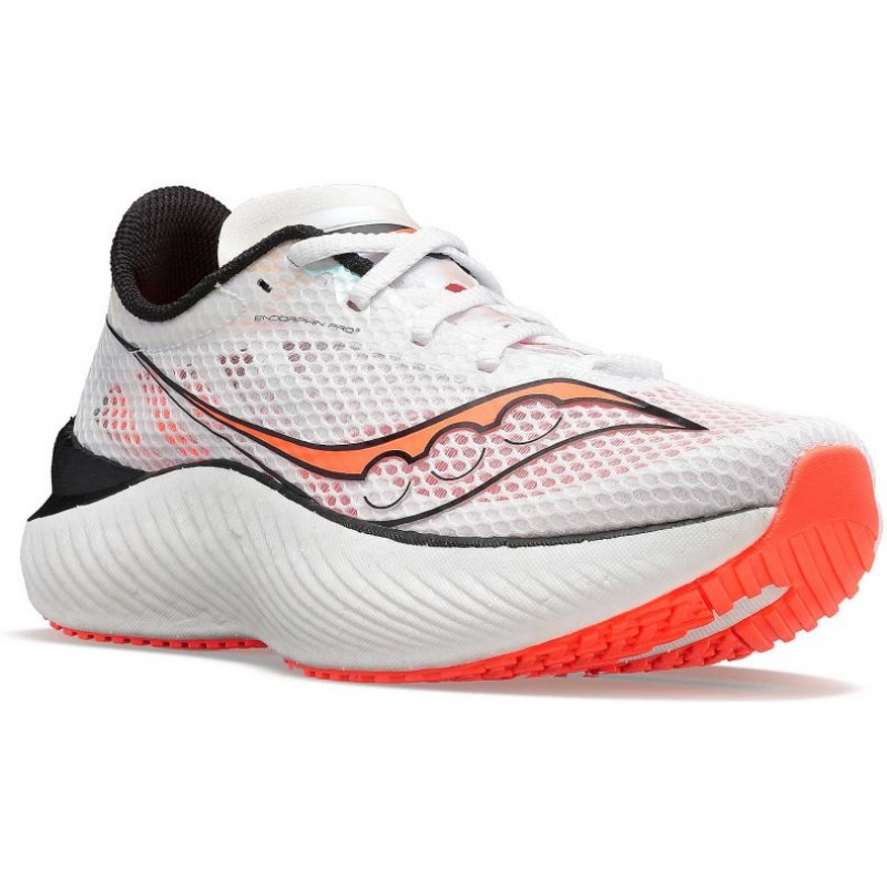 White Saucony Endorphin Pro 3 Men's Running Shoes | EGYPT DYSGCX