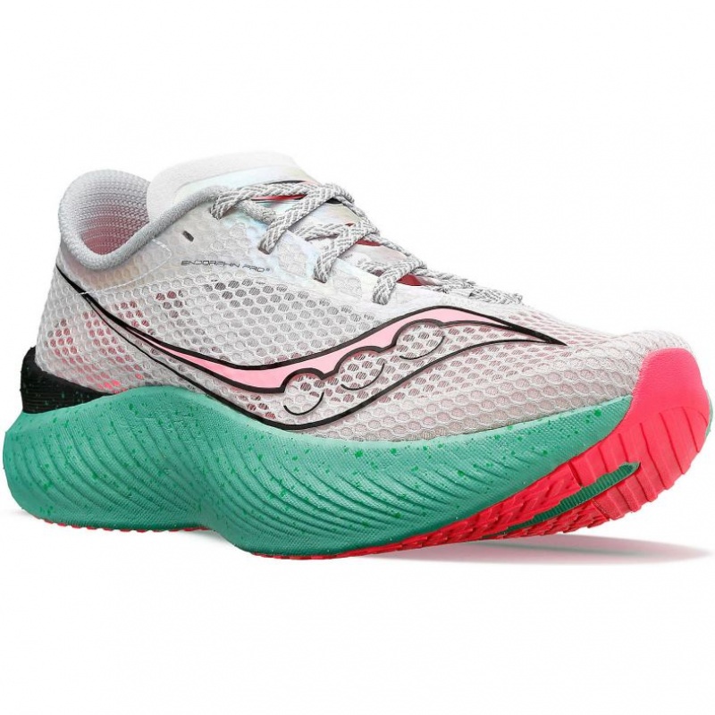 White Saucony Endorphin Pro 3 Women's Running Shoes | EGYPT HVDINZ