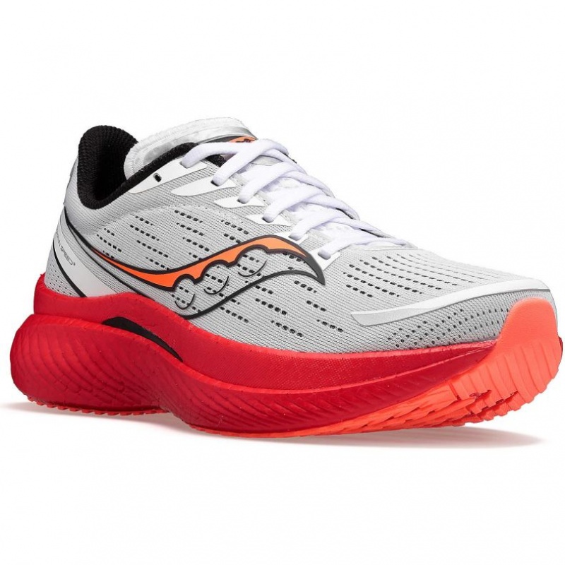 White Saucony Endorphin Speed 3 Men's Running Shoes | EGYPT WMOQBN