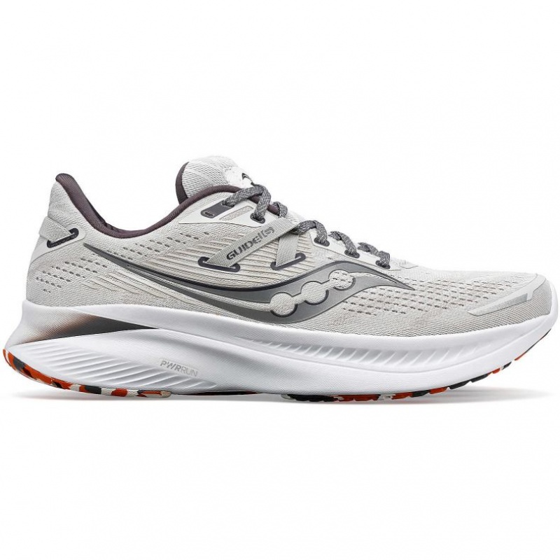 White Saucony Guide 16 Men\'s Running Shoes | EGYPT EPYUIB