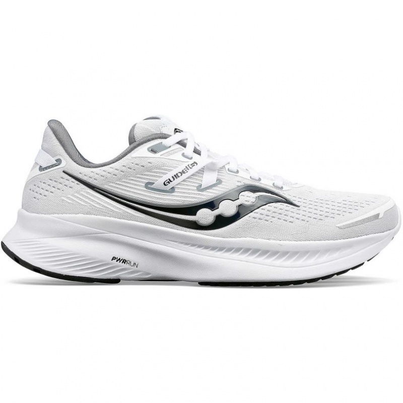 White Saucony Guide 16 Women\'s Running Shoes | EGYPT IUNTPL