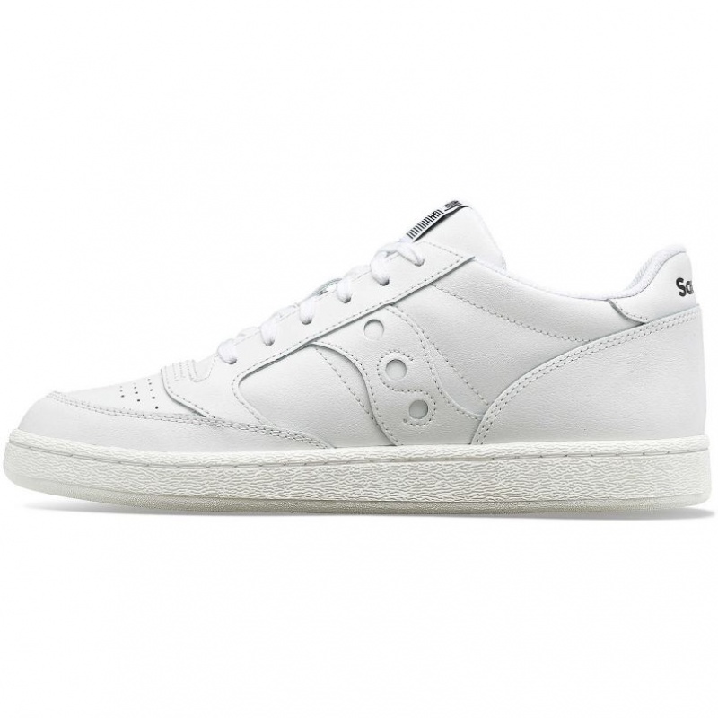 White Saucony Jazz Court PU Men's Sneakers | EGYPT UVWNYI