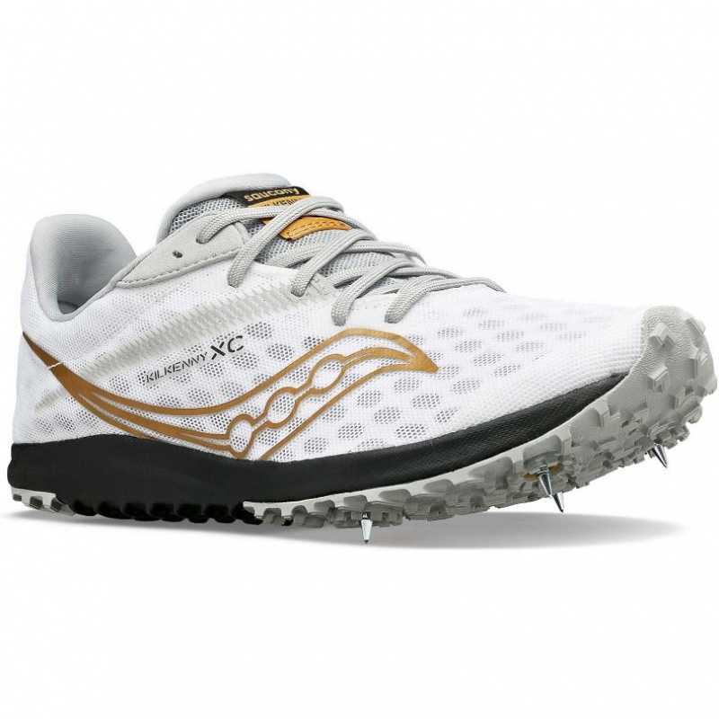 White Saucony Kilkenny XC9 Men's Spikes | EGYPT CEGXYH