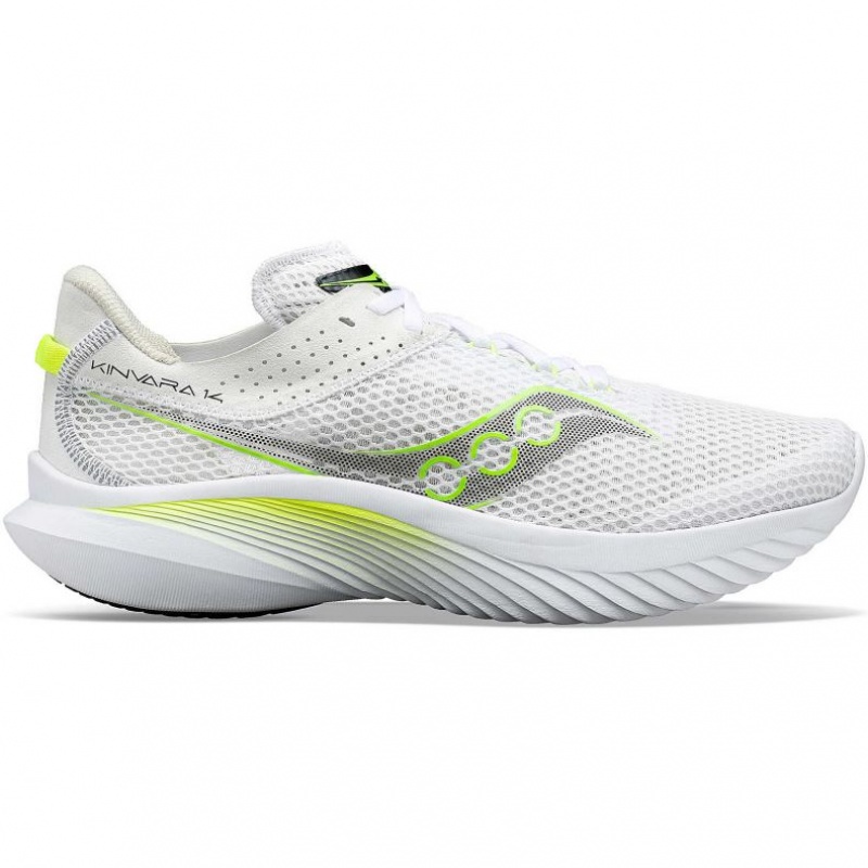 White Saucony Kinvara 14 Men\'s Running Shoes | EGYPT QCEABJ