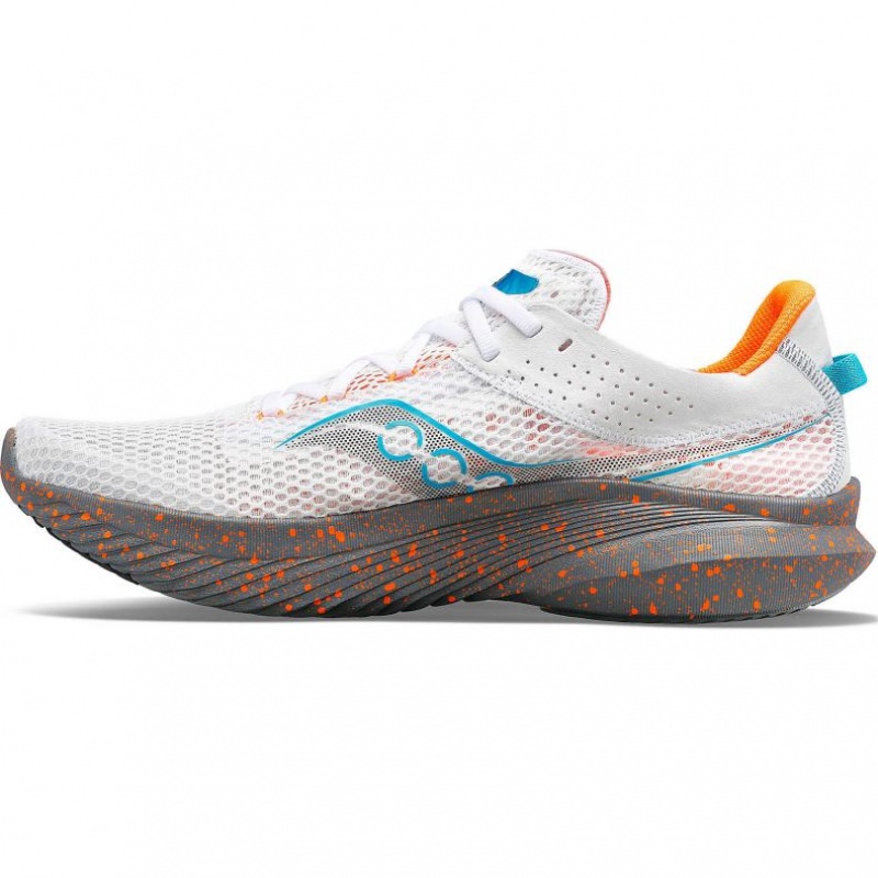 White Saucony Kinvara 14 Men's Running Shoes | EGYPT BAJMCY