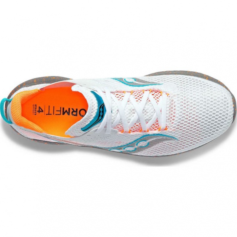 White Saucony Kinvara 14 Men's Running Shoes | EGYPT BAJMCY