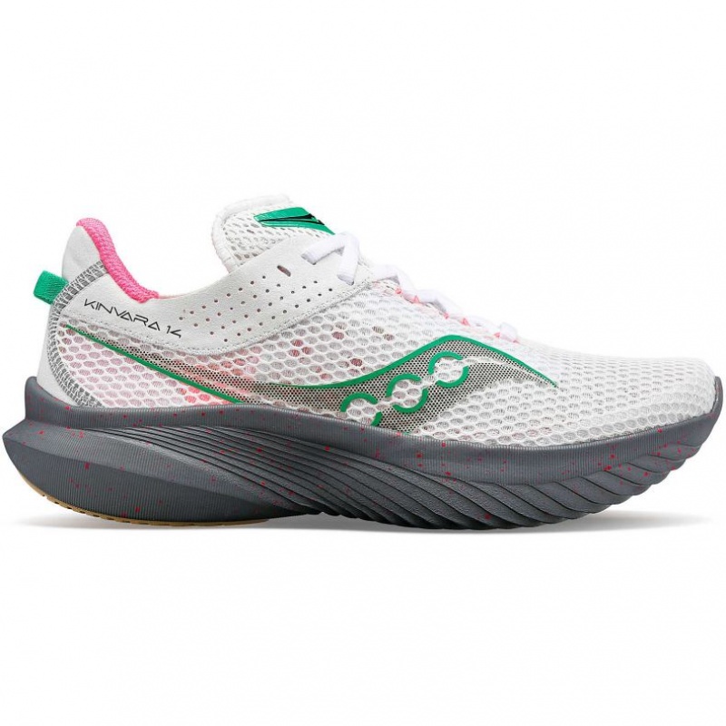 White Saucony Kinvara 14 Women\'s Running Shoes | EGYPT OUVHGX